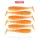 Reiva Stream Shad Shiny Orange 10cm Plasztik Csali 6db