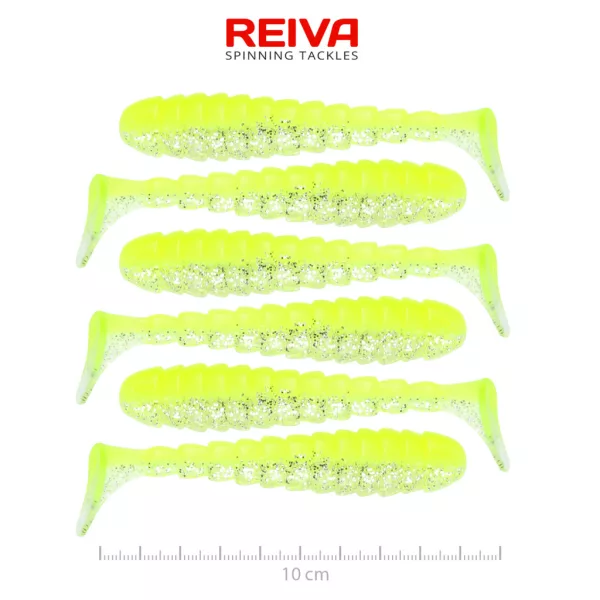 Reiva Stream Shad Flash Lemonade 10cm Plasztik Csali 6db