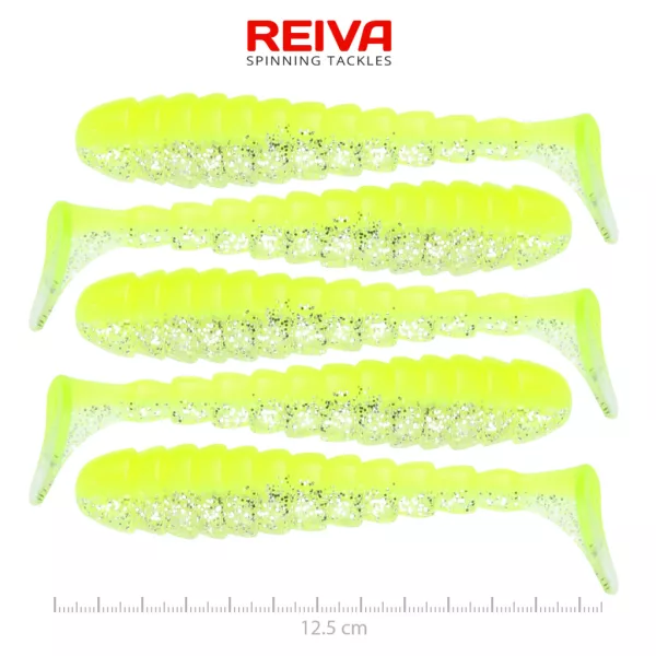 Reiva Stream Shad Flash Lemonade 12,5cm Plasztik Csali 5db