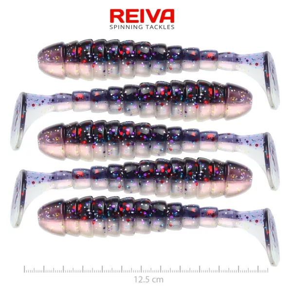 Reiva Stream Shad 12,5cm Purple Pearl Plasztik Csali 5db