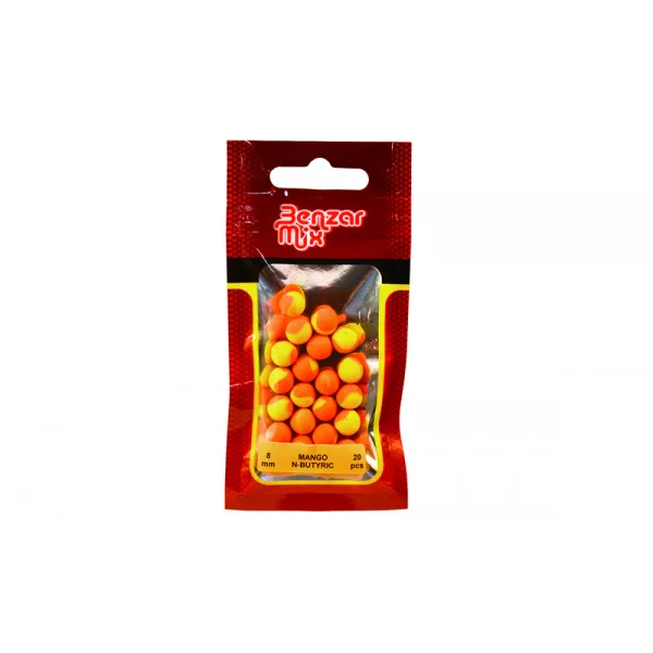 Benzár Mix Instant Bicolor Method Mango-Acide butyrique 8mm Pop Up 20pcs