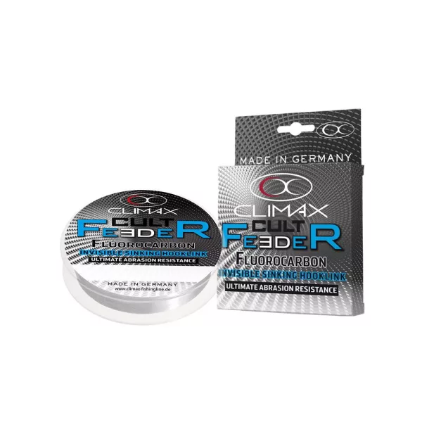 Climax Cult Feeder Fluorocarbon Invisibile Hooklink 25m 0,28mm Fluorocarbon Előkezsinór