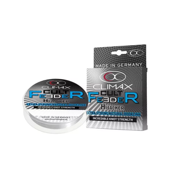 Climax Cult Feeder Hijacker Natural Hooklink 25m 0,18mm Monofil Előkezsinór