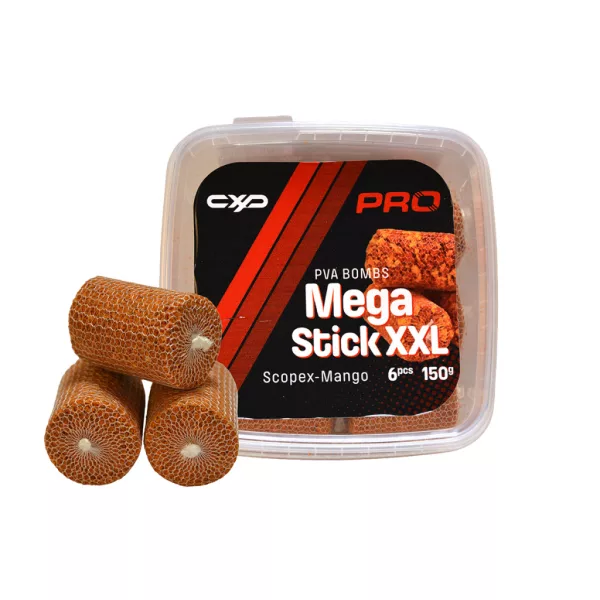Carp Expert Pro Mega Bombs PVA Sticks Scopex-Mangó PVA Hurka 6db