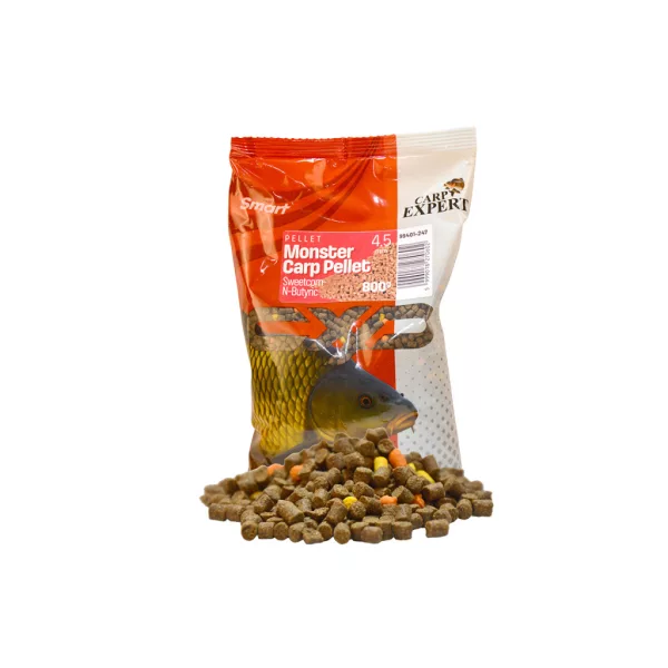 Carp Expert Smart Monster Carp Pellet Édes Kukorica - Vajsav 4,5mm Etetőpellet 800gr