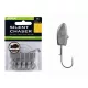 BKK Silent Chaser Microjig - Harpax Darting LRF 6#, 3g, 5 pièces/paquet Tête plombée