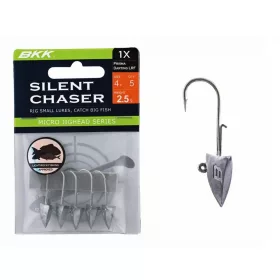   BKK Silent Chaser Microjig - Prisma Darting LRF 6#, 1.4g, 5pcs/pack Tête plombée