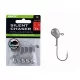 BKK Silent Chaser Microjig - Punch LRF 6#, 2.5g, 5 pièces/paquet Tête de jig