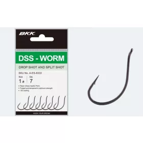 BKK DSS-WORM #1/0, 6 pcs/paquet Hameçon Dropshot