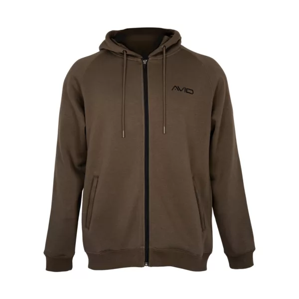 Avid Compound Zip Hoodie Pull à capuche zippé Marron Taille S
