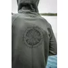 Avid Bearing Zip Hoodie Zöld Zipzáros Pulóver 2XL
