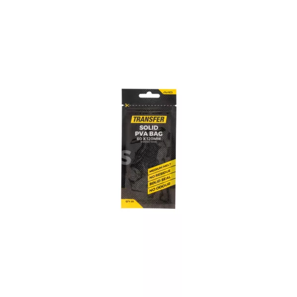 Avid Transfer Solid PVA Bags S Sac PVA 60x120mm