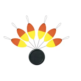   SERT - XT- BLISTER FLOAT OVAL N°2 X 6 (FLUO ORANGE/YEL.) - Butée