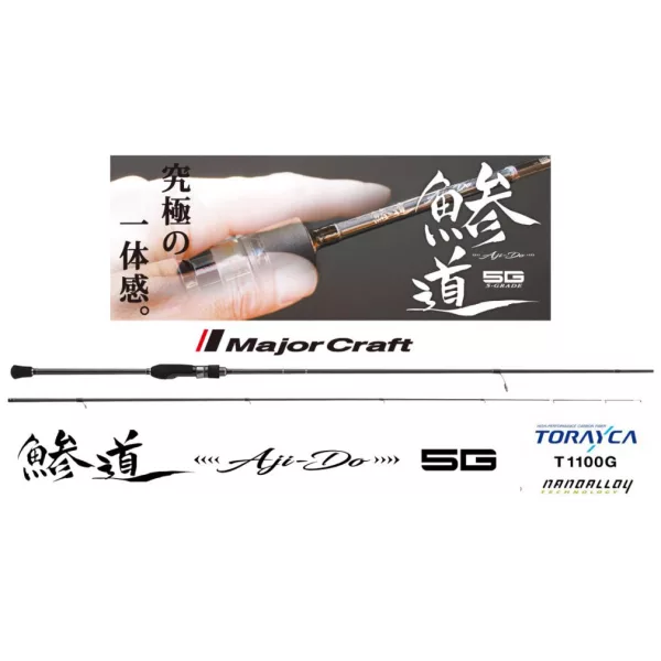 Major Craft Aji-Do 5G AD5-S832FC Fast 2,51m 3-24gr Canne à pêche à spinning 2 pièces