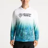 Adventer Fishing Polo à capuche anti-UV Bluefin Trevally XL