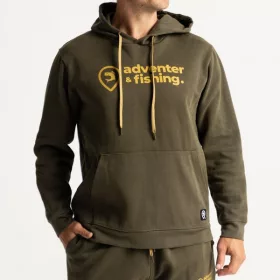 Adventer Sweat à Capuche en Coton Khaki L