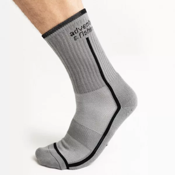 Chaussettes fonctionnelles Adventer Fishing Acier M, chaussettes d'extérieur