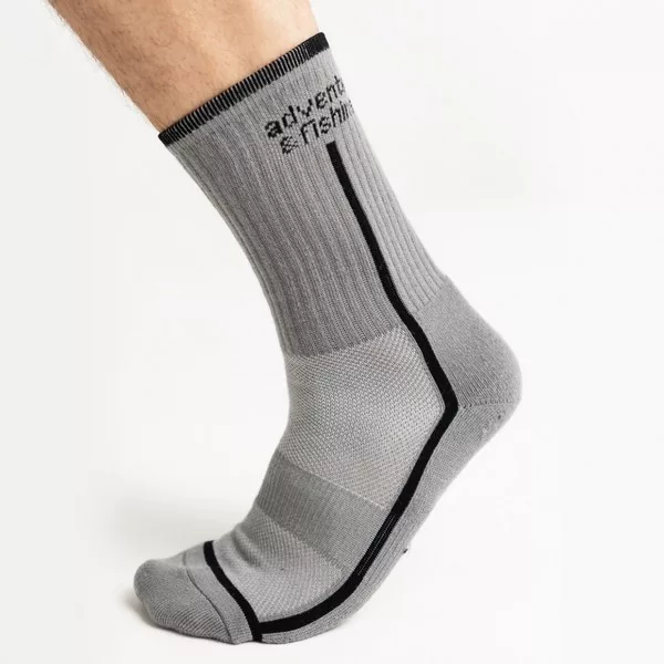 Chaussettes fonctionnelles Adventer Fishing Acier L, chaussettes d'extérieur