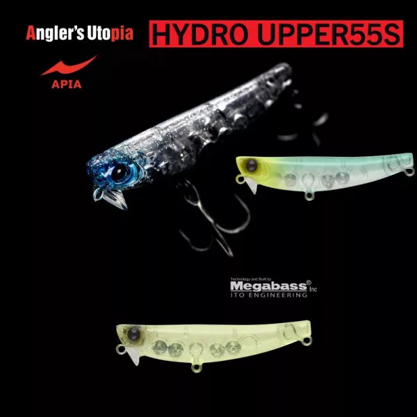 Apia Hydro Upper 55S 55mm 5,5gr 04 Clear Chart Glitter Leurre
