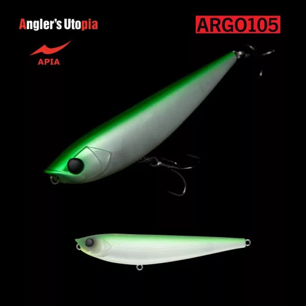Apia Argo 105 16gr 105mm 01 Hummer Night Leurre dur