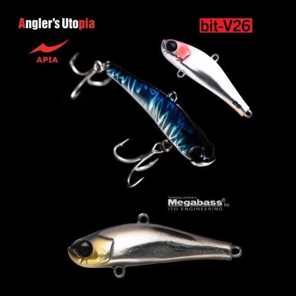 Apia Bit-V26 55mm 26gr 19 Black Silver Wobbler
