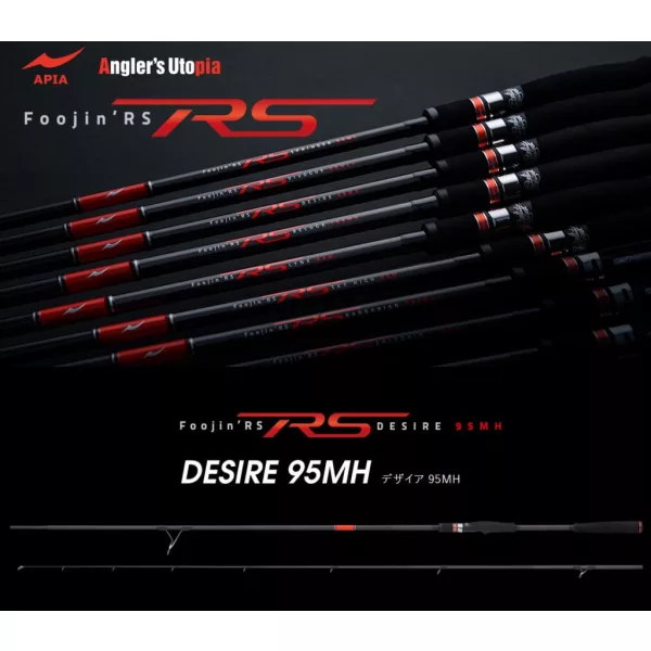 Apia Foojin RS Desire 95MH 2,87m 10-50gr Canne à lancer en 2 brins