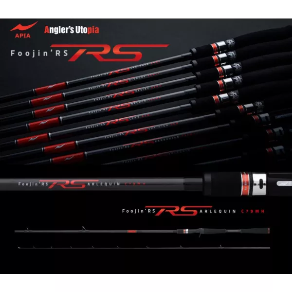 Apia Foojin RS Arlequin C79MH Cast 2,36m 15-65gr Canne à lancer en 2 brins