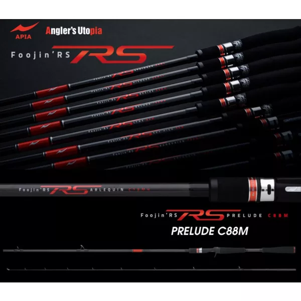 Apia Foojin RS Prelude C88M Cast 2,62m 10-50gr Canne à lancer en 2 brins