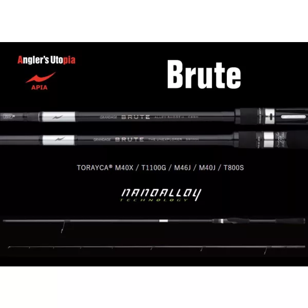 Apia Grandage Brute Lucius S83MH 2,53m 7-47gr Canne à pêche spinning 2 pièces