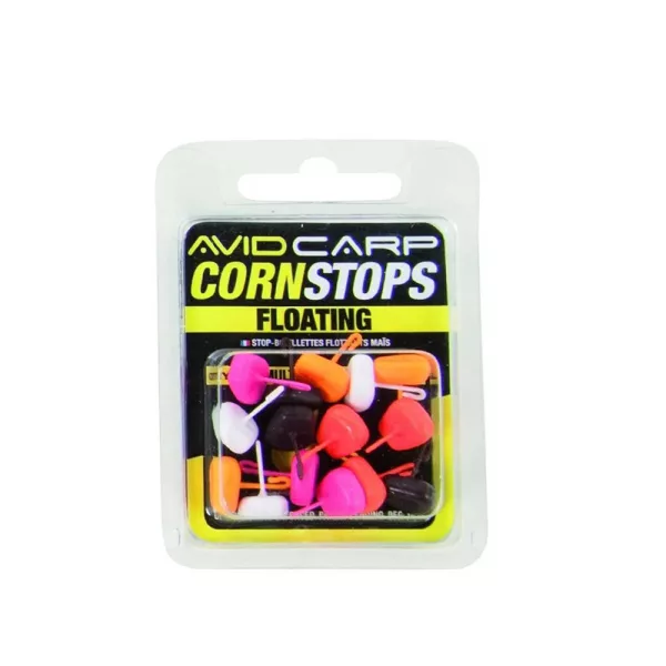 <b>Avid</b> Carp Corn Stops Floating Long Multi Coulored Butée maïs artificiel