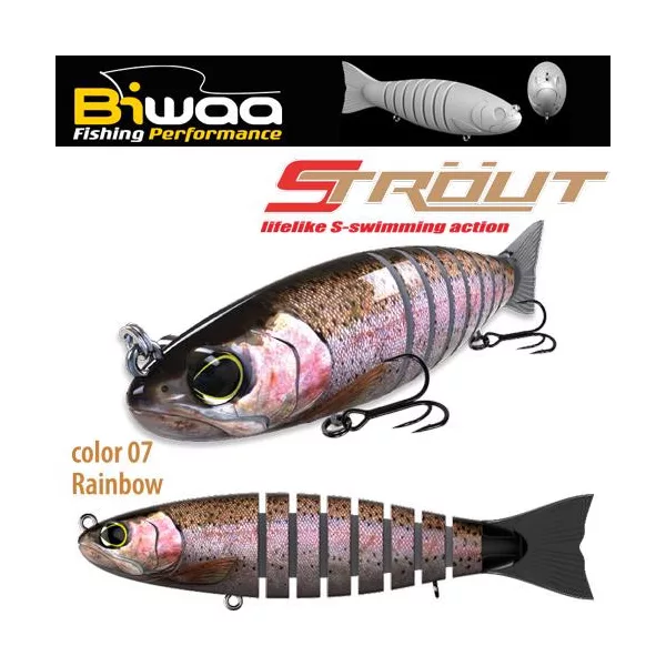 Biwaa Strout 14cm 29gr 07 Rainbow Wobbler 1db