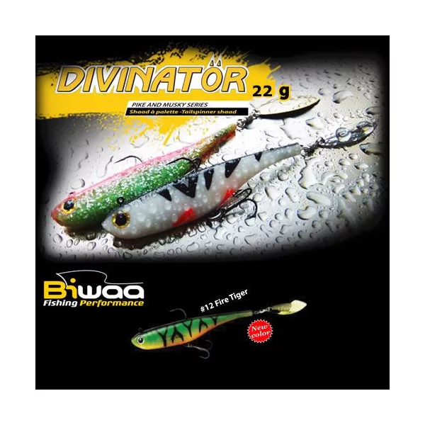 Biwaa Divinator Medium 18cm 35gr 12 Fire Tiger Spinnertail 1db