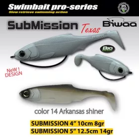 Biwaa Submission 13cm 14 Arkansas Shiner Gumihal 3db