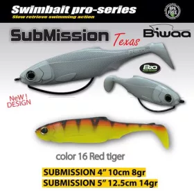 Biwaa Submission 10cm 16 Red Tiger Gumihal 4db