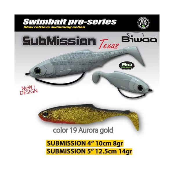 Biwaa Submission 13cm 19 Aurora Gold Gumihal 3db