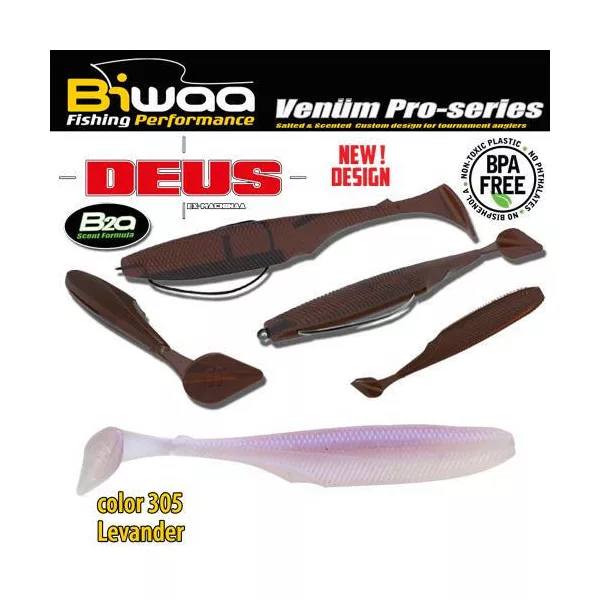 Biwaa Deus 10cm 305 Levander Leurre Souple 7pc