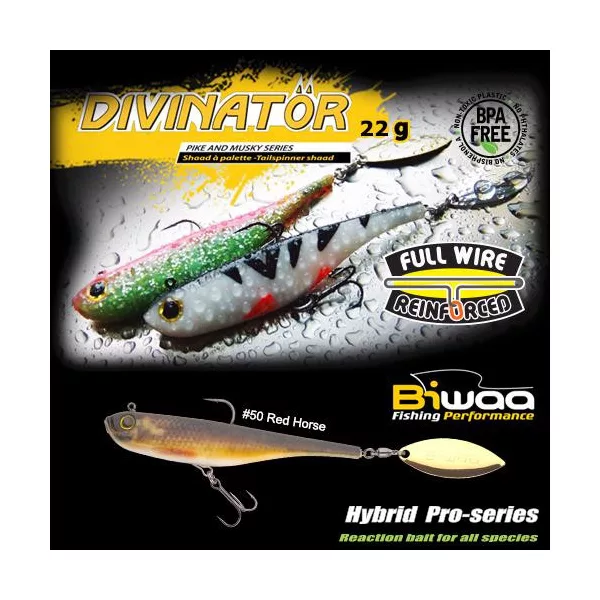 Biwaa Divinator Medium 18cm 35gr 50 Red Horse Spinnertail 1db