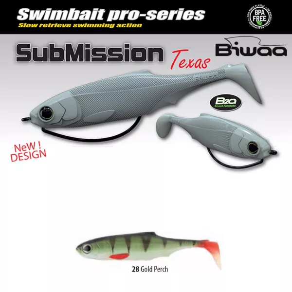 Biwaa Submission 13cm 28 Gold Perch Gumihal 3db