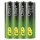 GP Ultra Plus Pile alcaline AA 1,5V 4 pièces