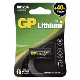 GP Pile au lithium CR123A 1 pièce/blister
