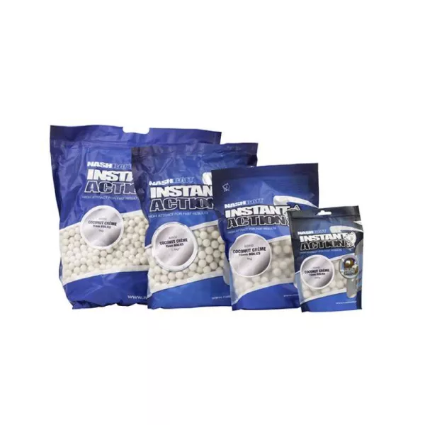 Nash Coconut Creme Boilies 15mm 1 kg Bouillettes
