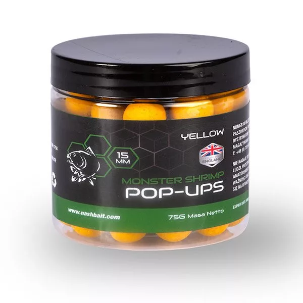 Nash Monster Shrimp Jaune 20mm Pop Up 75gr