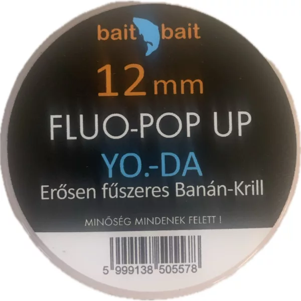 BaitBait Yoda Fluo Pop Up Bouillette 12mm 30gr