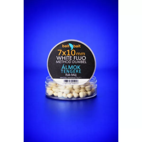 BaitBait Álmok Tengere 7x10mm Flou Method Dumbel White Wafter 20gr