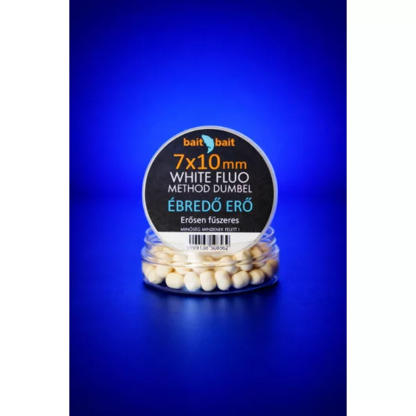 BaitBait Ébredő Erő 7x10mm Flou Method Dumbel White Wafter 20gr