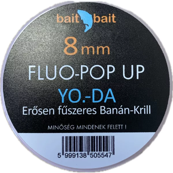 BaitBait Yoda Fluo Pop Up Bouillette 8mm 20gr