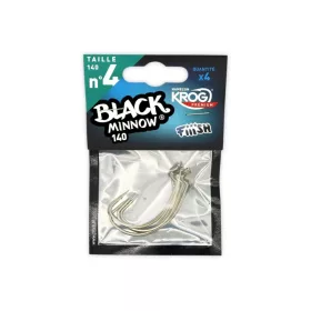  FIIISH Hameçon offset (4pcs) pour BM 140, Krog Premium, Hameçon offset VMC