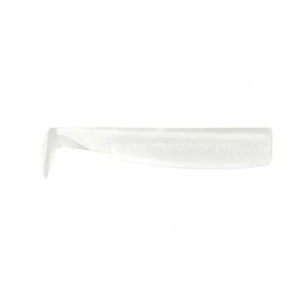 FIIISH 4 pièces de corps Black Minnow de 70mm - couleur Blanc Leurre en plastique