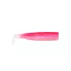 FIIISH 3pcs corps Black Minnow de 90mm - couleur Fluo Pink Leurre souple en plastique