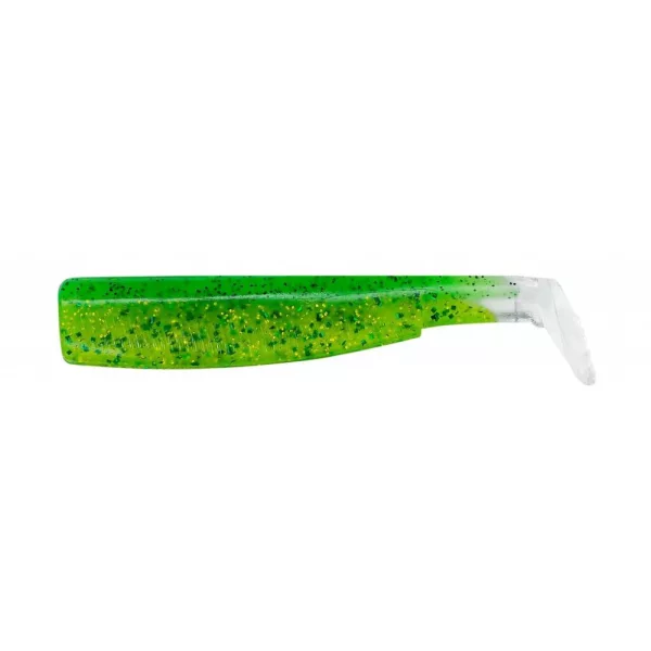 FIIISH 3 pièces de corps Black Minnow de 120mm - couleur Chartreuse Leurre en plastique